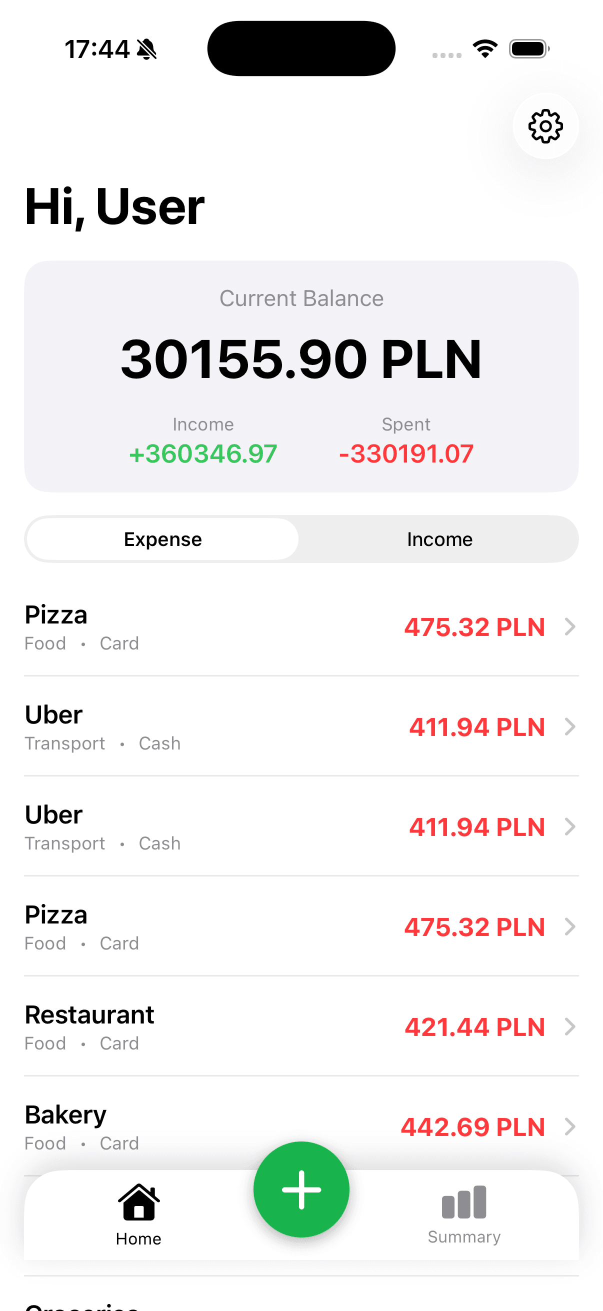FinanceTracker AI iOS App