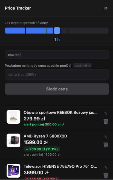 Price Tracker Extension screenshot 2