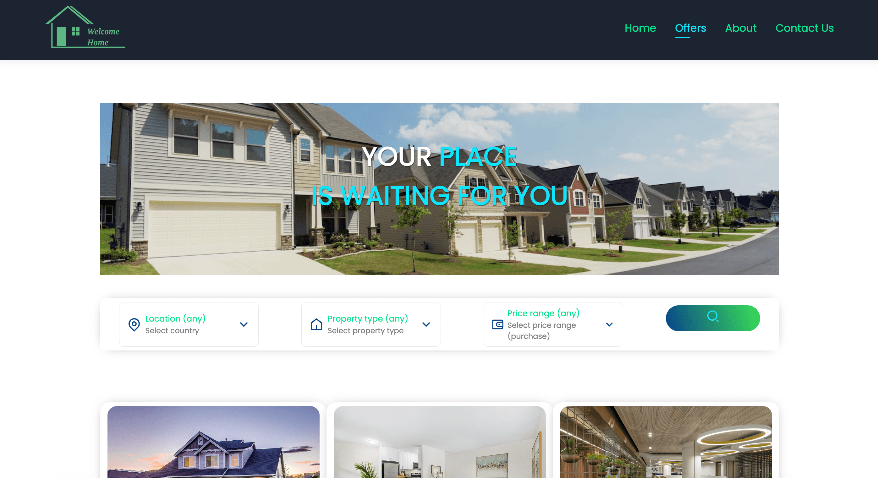 Welcome Home - Real Estate App screenshot 2